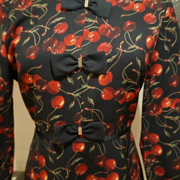 Ted Baker Women's Fyra Cheerful Cherry Bow Dress - Picture 10 of 16